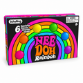 NeeDoh Rainboh box with six teenie squishy balls in rainbow colors