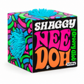 Shaggy NeeDoh box with a blue shaggy squishy ball poking through