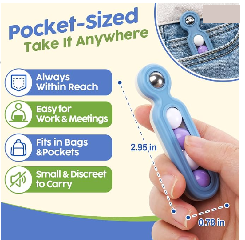 Pocket-sized clicker with dimensions