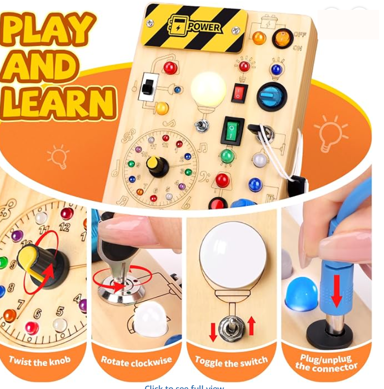 Twisting the knob, turning the key, flipping a switch and plugging the connector