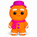 Glow-in-the-Dark Gingerbread Squishy – Crunchy Squeeze Toy