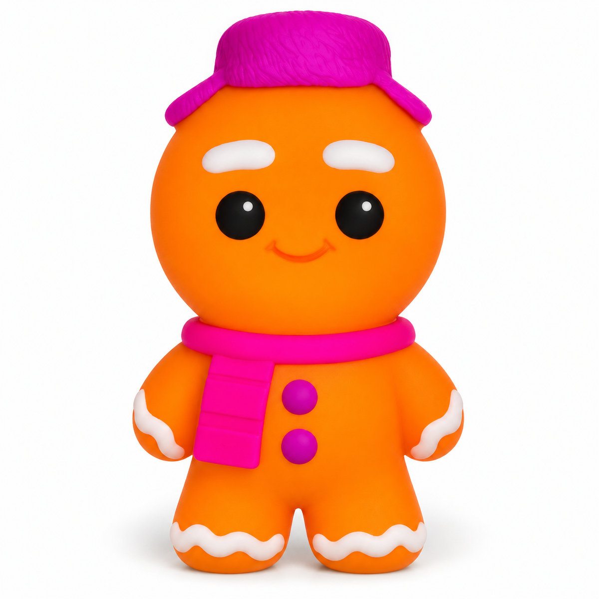 Glow-in-the-Dark Gingerbread Squishy – Crunchy Squeeze Toy
