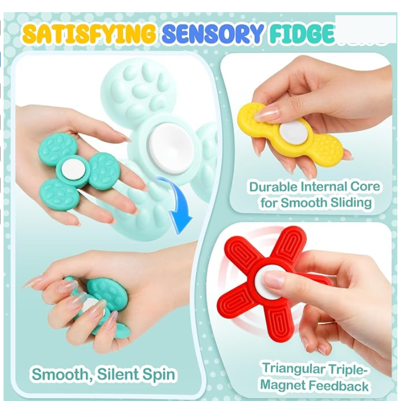 Spinning and holding the silicone spinners