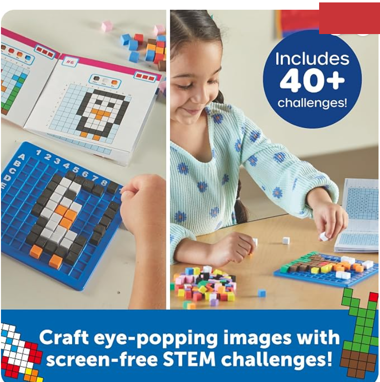 Building a pixel picture on the grid