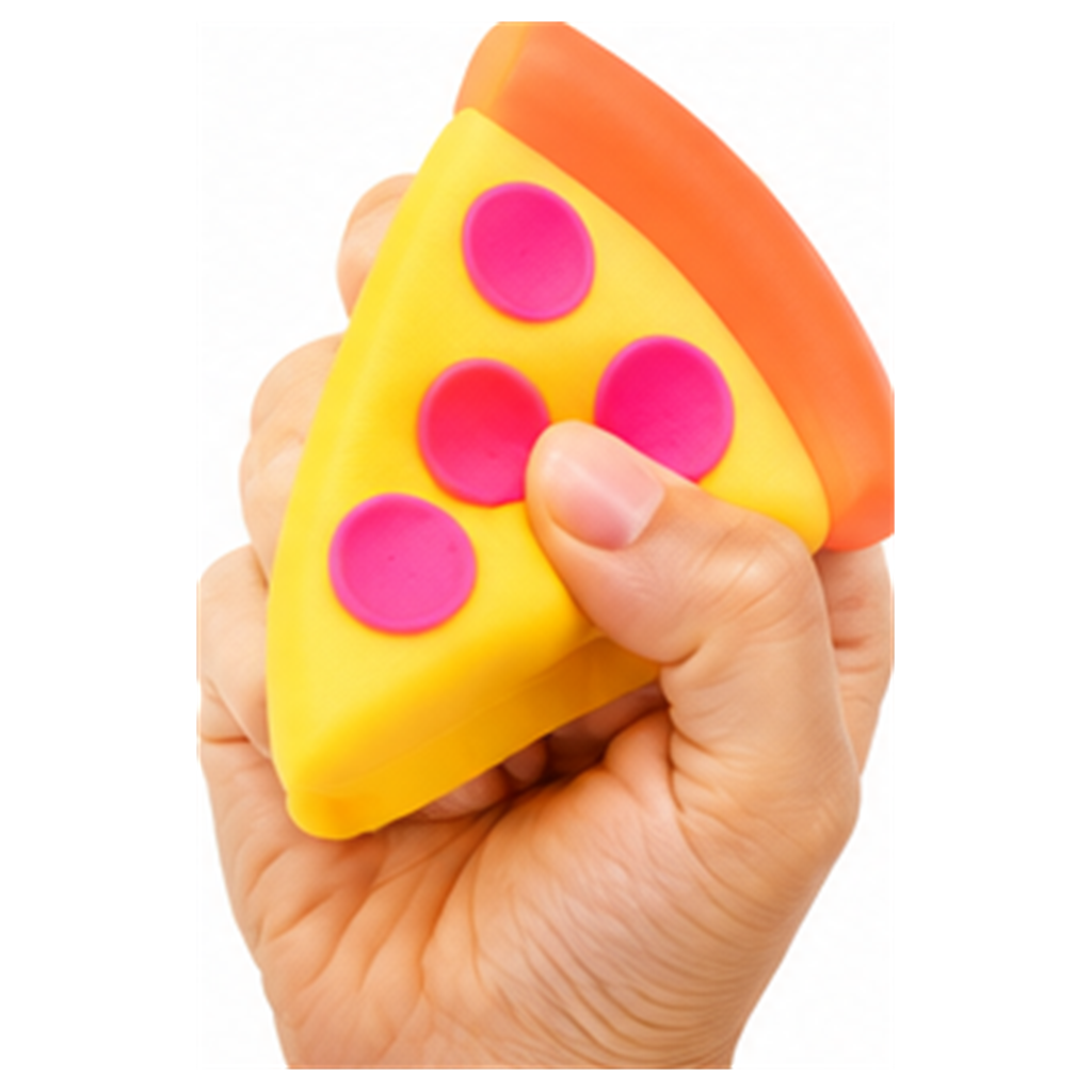 Pizza Slice Squishy Toy – Squeezy Stress Relief Fidget â€“ photo 3