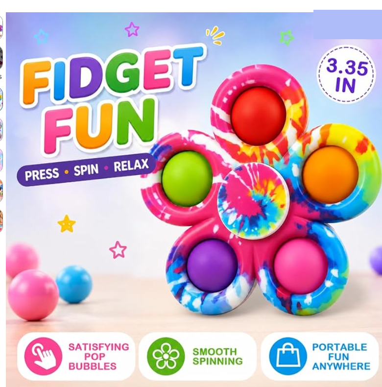 Pop spinner, about 3.35 in