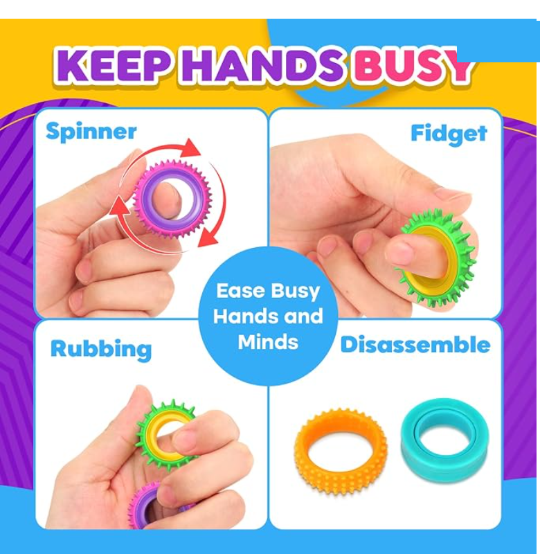 Spinning, fidgeting, rubbing and taking the rings apart