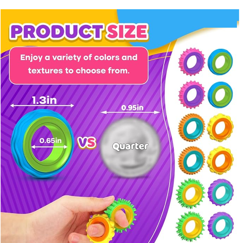 Ring size compared with a quarter