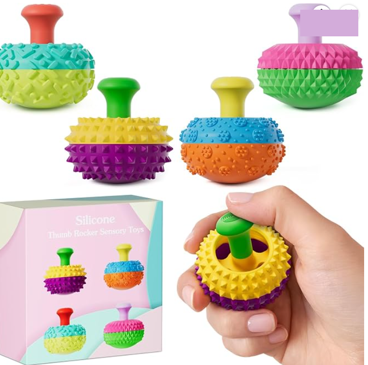 Four silicone thumb rockers with the box